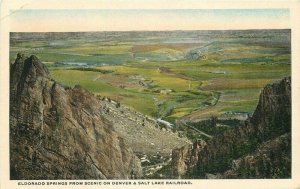 1920s Colorado River Eldorado Denver Salt Lake Railroad postcard Teich 6266