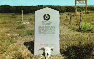 Postcard Boot Hill Cemetery Near Tascosa & Cal Farley Boys Ranch Amarillo Texas