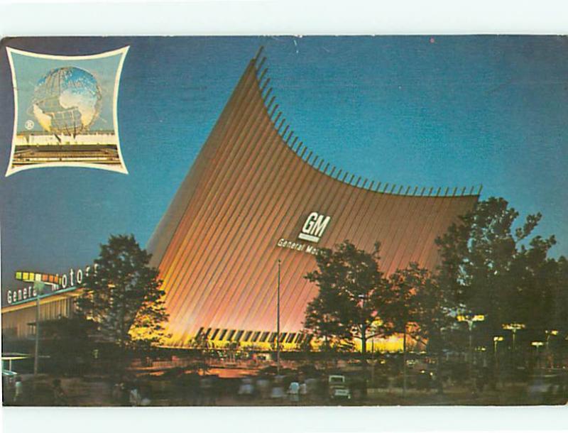 New York World Fair General Motors Futurama 1964 Peace thru Und  Postcard # 8520