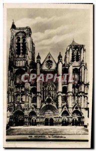 Old Postcard Bourges Cathedrale