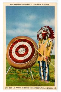 Cherokee Indian Marksman. Skilled with Bow & Arrow