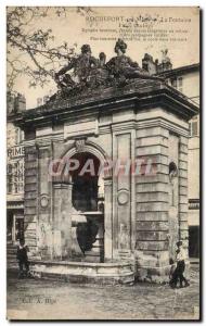 Old Postcard Rochefort sur Mer La Fontaine Place Colbert
