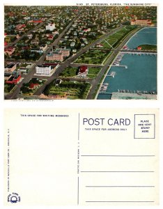 St. Petersburg, Florida, The Sunshine State, Airplane View of Waterfront (8...