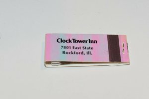 Quark Clock Tower Inn Rockford Illinois 10 Strike Matchbook