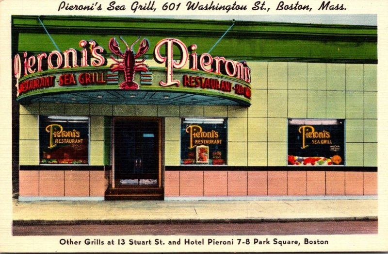 Massachusetts Boston Pieroni's Sea Grill Washington Street