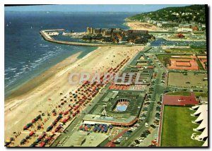 Modern Postcard Deauville Calvados General aerial view of the sea bottom in t...