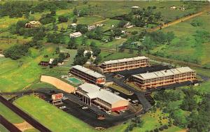 OK, Oklahoma City  RAMADA INN~Homes  Aerial  ROADSIDE c1950's Artists Postcard
