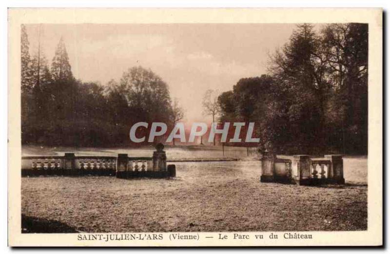 Old Postcard Saint Julien L & # 39Ars seen The Park Chateau