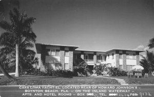 RPPC CASA LOMA YACHT-EL Boynton Beach, Florida c1950s Rare Vintage Photo