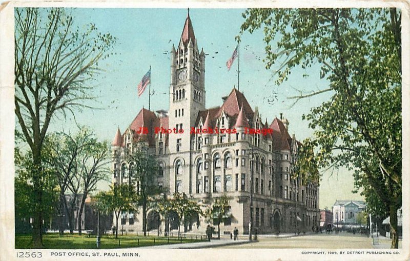 4 Postcards, Saint Paul, Minnesota, Post Office Building