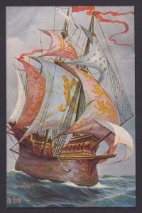 Vinatge postcard GERMANY Marine-Galerie Nr.153 - English warship