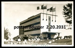 h3504 - ESTEREL Quebec 1940s Le Pointe Bleue Domaine. Real Photo Postcard