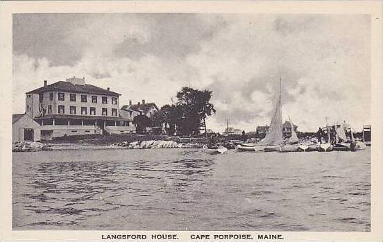 Maine Cape Porpoise Langsford House Albertype