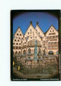 Postcard  frankfurt Main  Verzauberter Romerberg Trickfoto Germany Foun  # 3983A