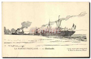 Postcard Old Boat Illustrator Haffner Barges
