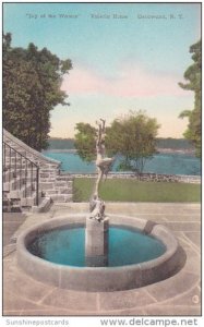Joy Of The Waters Fountain Valeria Home Oscawana New York Handcolored Albertype