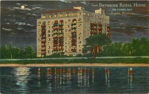 Bayshore Royal Hotel Tampa Florida C-1910 Teich postcard 9068 linen