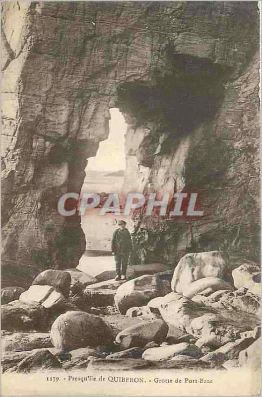 CPA Presqu'ile de Quiberon Grotte de Port Bara