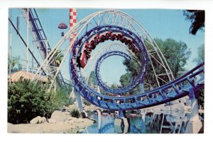 CA - Buena Park. Knott's Berry Farm. Roaring 20's Corkscrew Roller Coaster