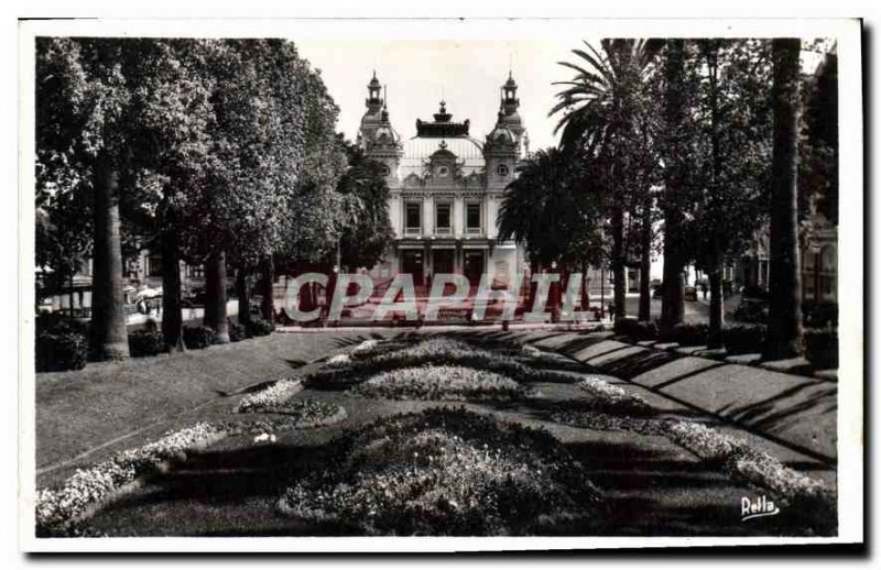 Old Postcard Monte Carlo casino