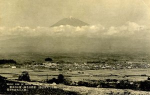 Japan - Omiya Town Panoramic View with Mt. Fuji