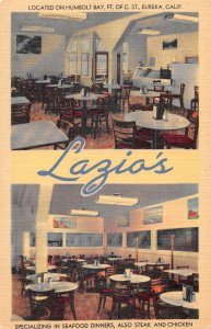 Eureka California Lazio's Seafood Restaurant Vintage Postcard AA57586