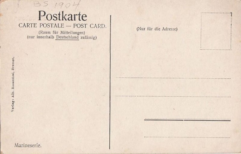 Postcard Ship SMS Schwaben