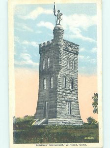 W-border MONUMENT SCENE Winsted In Winchester - By New Hartford CT AE7790