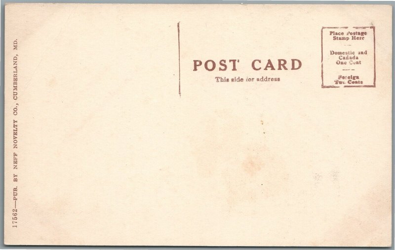 CUMBERLAND MD KNOBLEY TUNNEL ANTIQUE POSTCARD