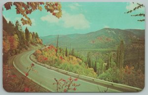 Idaho~Lookout Pass On Hwy 10 To Couer D' Alene Mining Region~Vintage Postcard