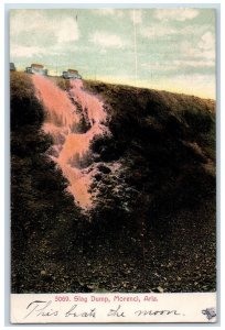 1907 View Of Slag Dump Mining Morenci Arizona AZ Posted Antique Postcard