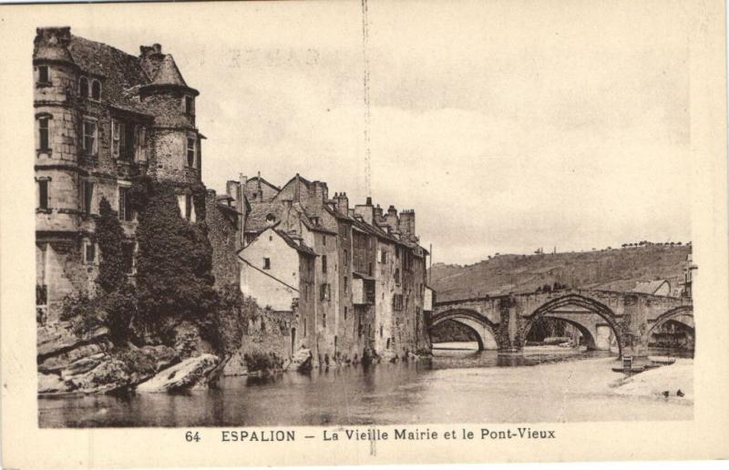 CPA ESPALION - La Vieille Mairie et le Pont-Vieux (174031)