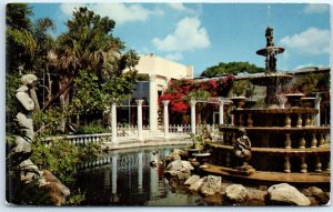 Postcard - Beautiful fountain at Kapok Tree Inn - Clearwater, Florida