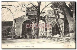 Old Postcard Nimes The Temple of Diana