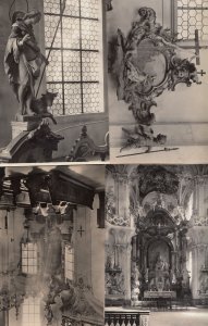 Birnau Wallfahrtskirche Nuns Statues 4x Real Photo Postcard s