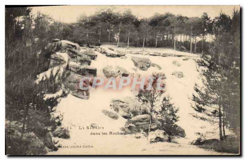 Old Postcard The Sibliere in Rocks