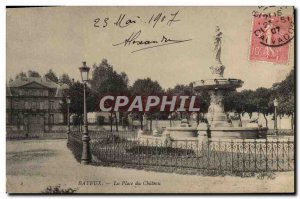 Old Postcard Bayeux instead of the castle