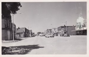 Iowa Coon Rapics Main Street Scene Real Photo