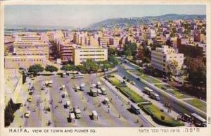 Israel Haifa View Of Town and Plumer Square