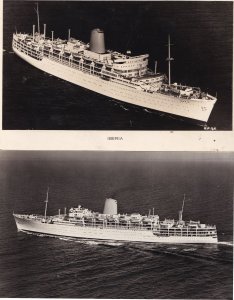 P&O Lines Iberia 2x Real Photo Ship Postcard s