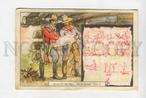 427743 Karl May Captain Cayman WILD WEST Advertising Kiddy chewing gum card