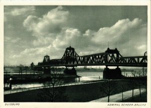CPA AK Duisburg- Admiral Scheer Brucke GERMANY (902050)