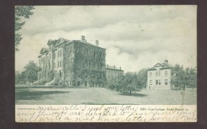 CEDAR RAPIDS IOWA COE COLLEGE 1907 VINTAGE POSTCARD