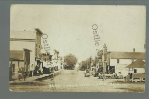 Canton MINNESOTA RPPC c1909 MAIN STREET nr Harmony Preston Lanesboro Mabel