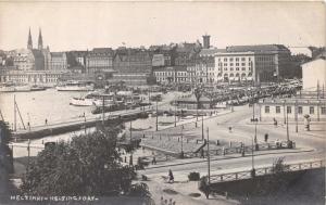 HELSINKI HELSINGFORS FINLAND PANARAMA PHOTO POSTCARD c1910s