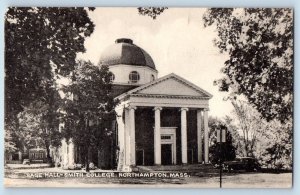 Northampton Massachusetts Postcard Sage Hall Smith College c1954 Vintage Antique