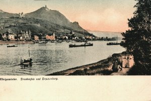 Germany Königswinter Drachenfels und Drachenburg Vintage Postcard 03.78