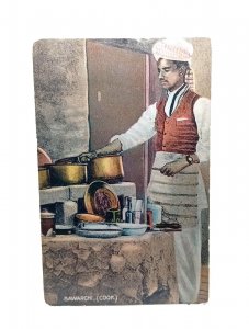 Bawarchi Indian Cook Chef India Vintage Moorli Dhur & Sons Postcard