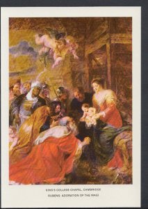 Artist Postcard - King's College Chapel, Cambridge, Rubens - Adoration... RR2282