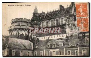 Postcard Old Amboise Facade du Chateau